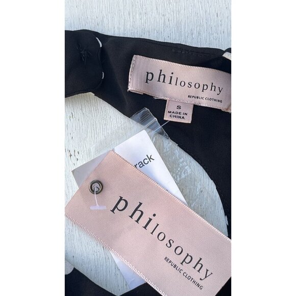 Philosophy Apparel Womens Printed Keyhole Swing Sleeveless Blouse Size S - Picture 5 of 16